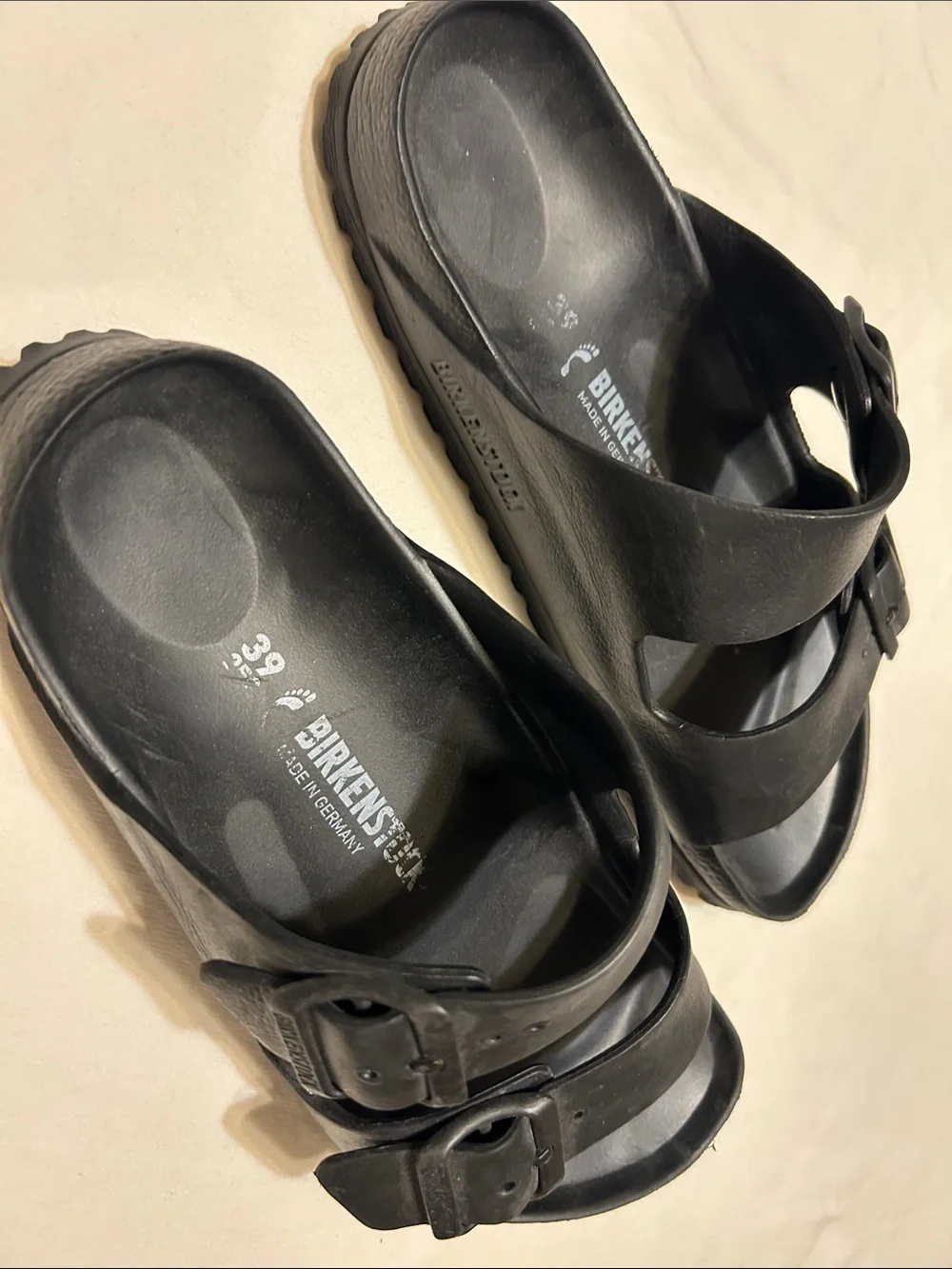 Birkenstock Black Two-Strap Men’s Sandals